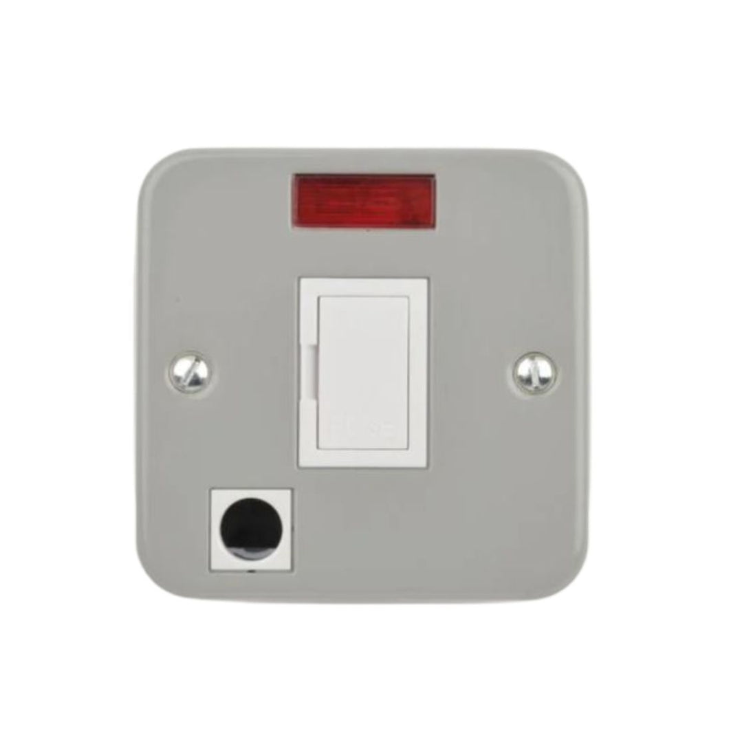 Schneider Electric Exclusive Fused Connection Unit with Neon Indicator 1 Gang GMC13SPNF - Grey