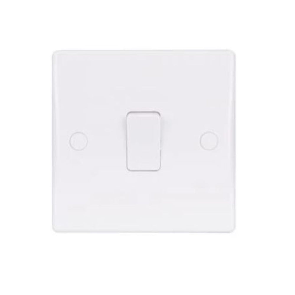 Schneider Electric Ultimate Slimline Plate Switch 1 Gang GU1011 - White