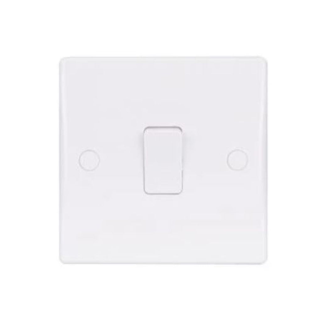 Schneider Electric Ultimate Slimline Plate Switch 1 Gang GU1011 - White