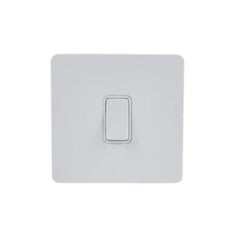 Schneider Electric Ultimate 2 Way Screwless Flat Rocker Plate Switch 1 Gang GU1412RWPW - White - Slide 1