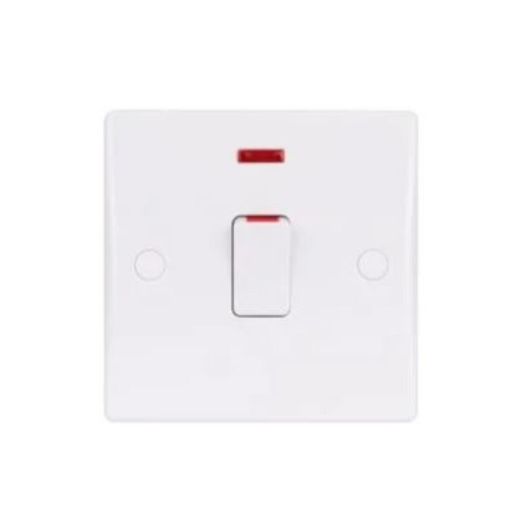 Schneider Electric Ultimate Slimline 2 Pole Switch with Flex Outlet 1 Gang GU2011 White in Dubai, UAE