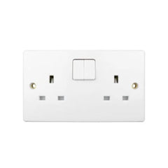 Schneider Electric Ultimate Slimline Switched Socket 2 Gangs GU3020 - White - Slide 1