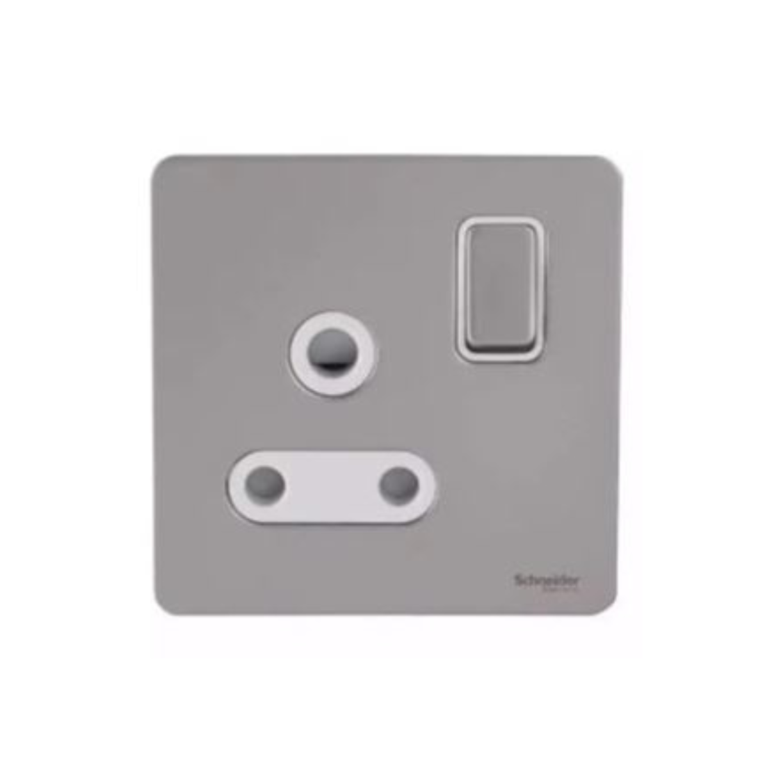 Schneider Electric Ultimate Screwless Flat Plate Switched Socket 1 Gang GU3490WPN - Pearl Nickel