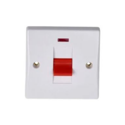 Schneider Electric Ultimate Slimline 2 Pole Switch 1 Gang GU4011 - White