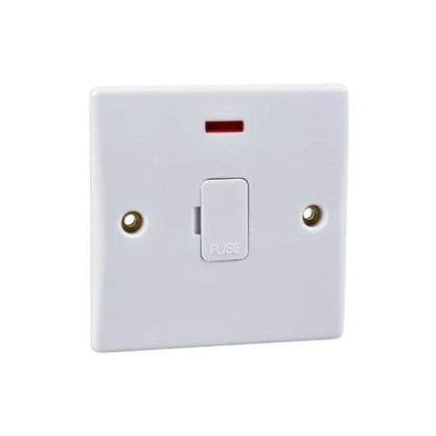 Schneider Electric Ultimate Slimline Unswitched Fused Connection Neon GU5001 - White
