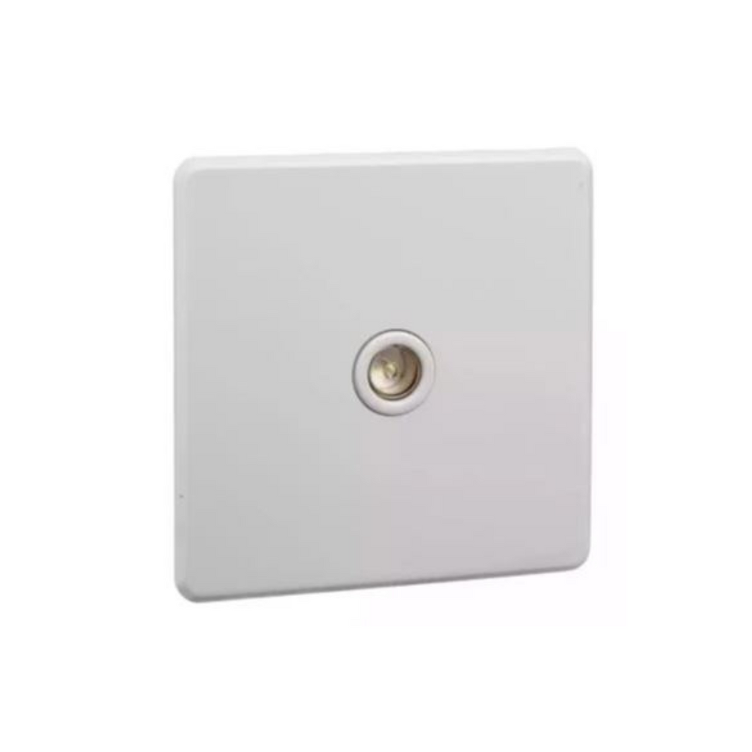 Schneider Electric Ultimate Screwless Flat Plate TV/FM Socket Coaxial 1 Gang GU7410BAB in Dubai, UAE