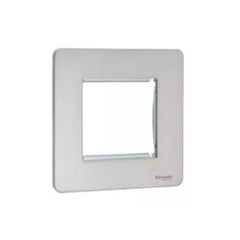 Schneider Electric Ultimate Screwless Flat Plate Euro Modular 2 Gangs GU8460-SS - Stainless Steel - Slide 1