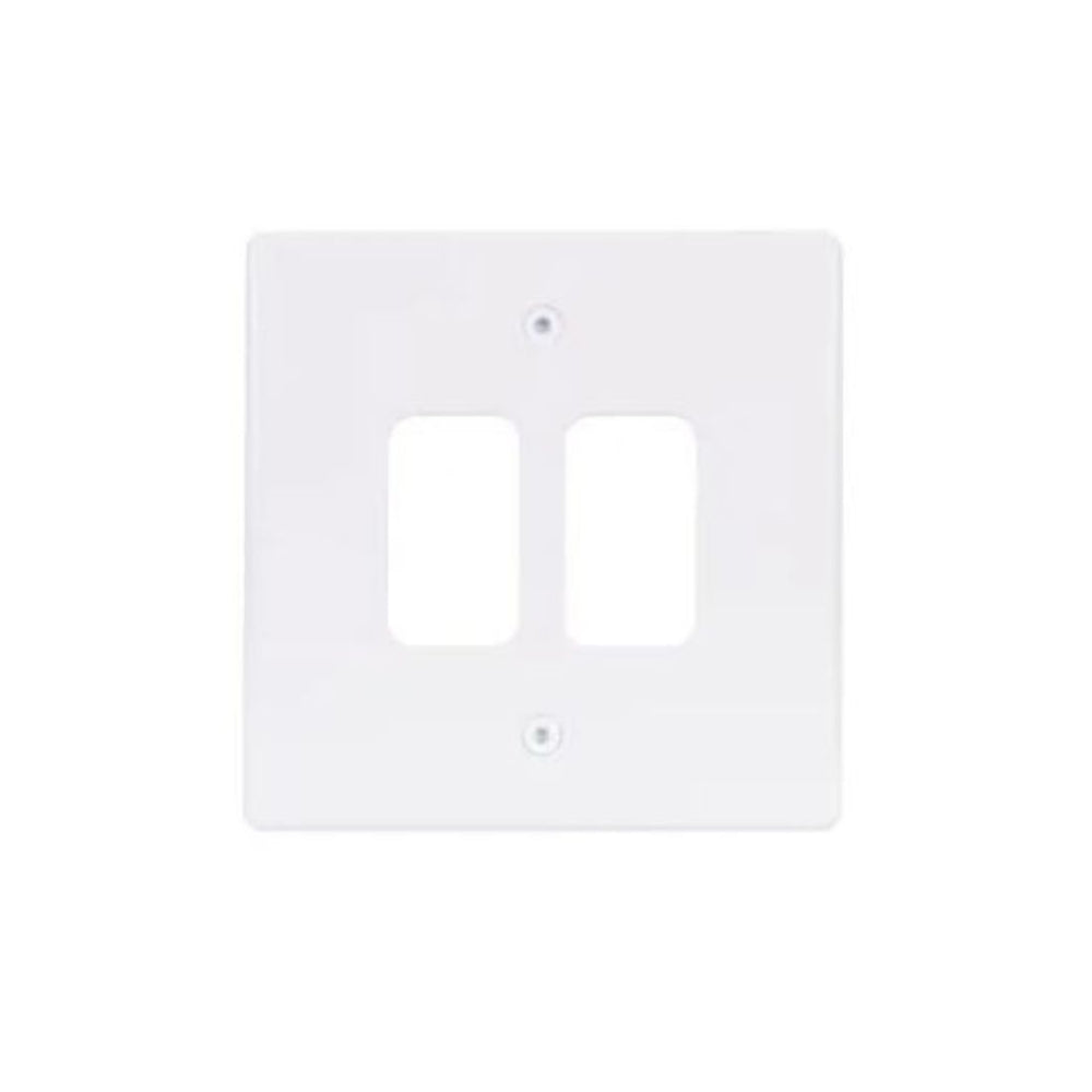 Schneider Electric Ultimate Moulded Plate Grid System 2 Gangs GUG02G White in Dubai, UAE