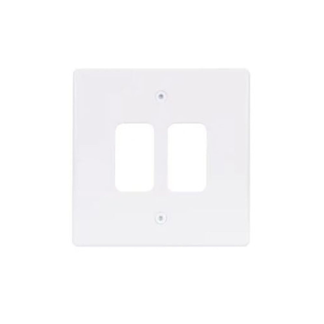 Schneider Electric Ultimate Moulded Plate Grid System 2 Gangs GUG02G - White