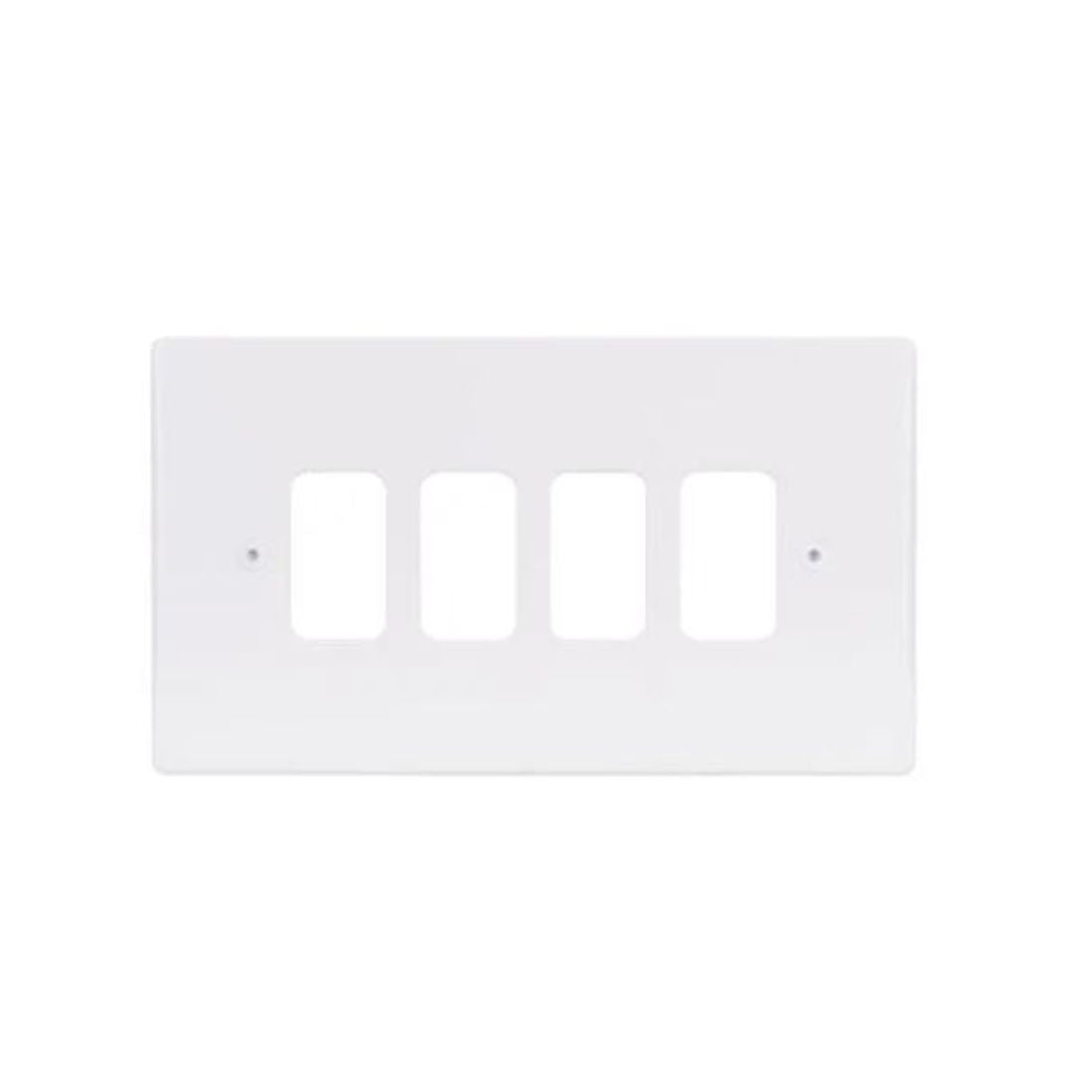 Schneider Electric Ultimate Moulded Plate Grid System 4 Gangs GUG04G - White