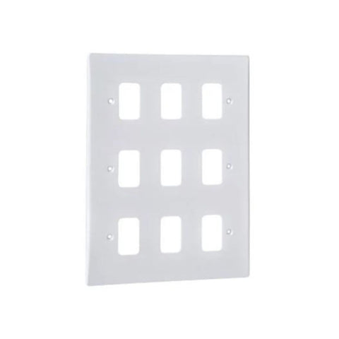 Schneider Electric Ultimate Moulded Plate Grid System 9 Gangs GUG09G - White