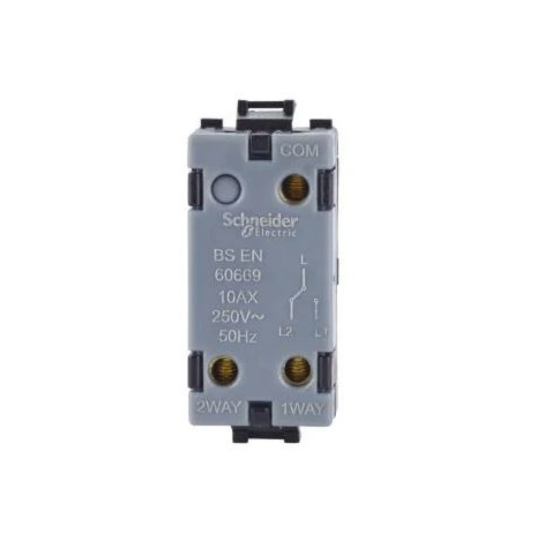 Schneider Electric 2 Way Switch Module Grid System 1 Gang GUG102MB - Black