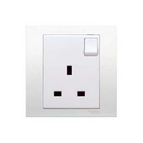 Schneider Electric Vivace 1 Gang Switched Socket 13A 250V KB15 - White