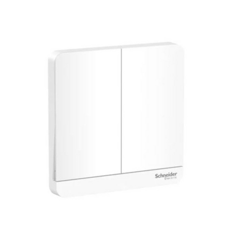 Schneider Electric AvatarOn 2 Switches 16AX 250V 1 Way E8332L1_WE - White