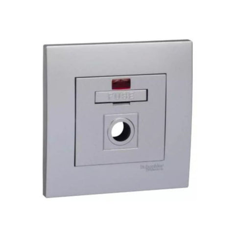Schneider Electric Vivace 13A 250V Fused Connection with Neon KB30NFSG_AS - Aluminium silver