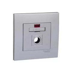Schneider Electric Vivace 13A 250V Fused Connection with Neon KB30NFSG_AS - Aluminium silver - Slide 1