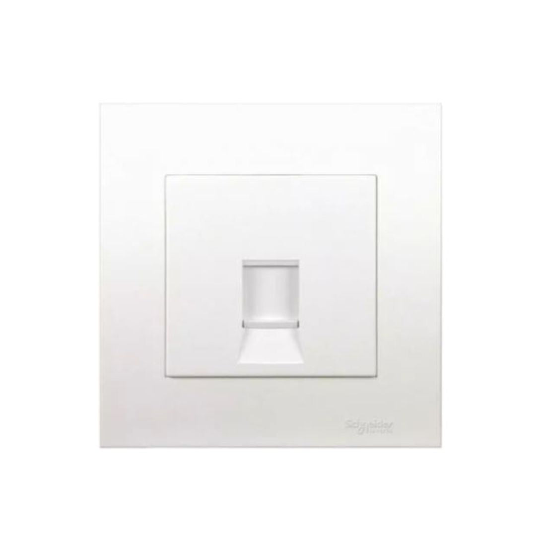 Schneider Electric 1 Gang Cat 6 Data Outlet with Shutter KB31RJ6_AS - Aluminium Silver