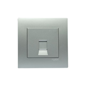 Schneider Electric 1 Gang Wall Plate FOR Keystone DATA JACK KB31RJK_AS Aluminium Silver in Dubai, UAE