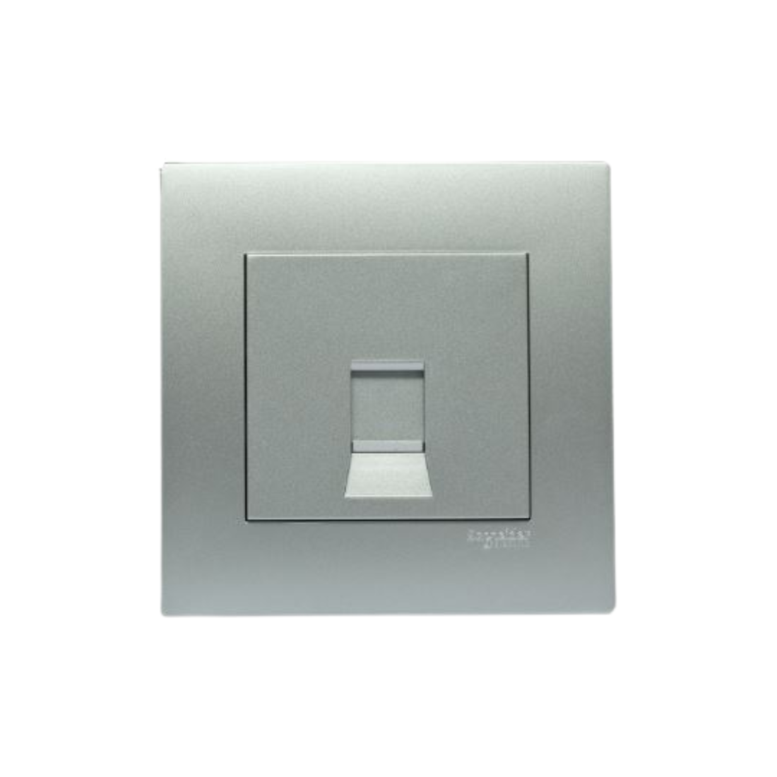 Schneider Electric Vivace 1 Gang Wall Plate FOR Keystone DATA JACK KB31RJK_AS - Aluminium Silver