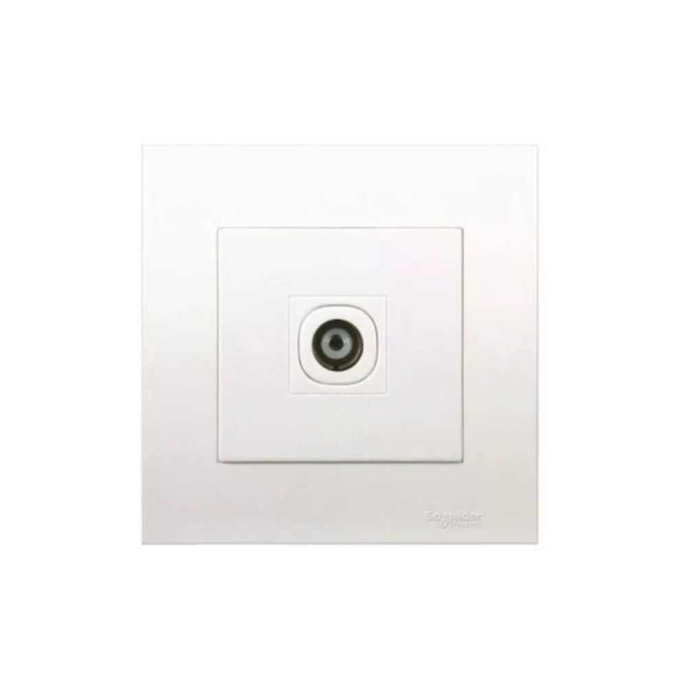 Schneider Electric Vivace 1 Gang TV Coaxial Outlet KB31TV White in Dubai, UAE