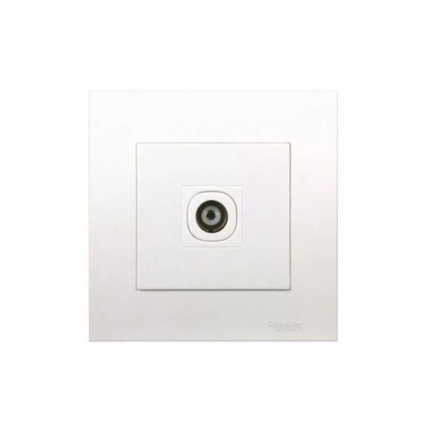 Schneider Electric Vivace 1 Gang TV Coaxial Outlet KB31TV - White