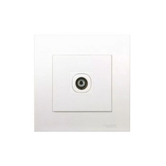Schneider Electric Vivace 1 Gang TV Coaxial Outlet KB31TV - White - Slide 1