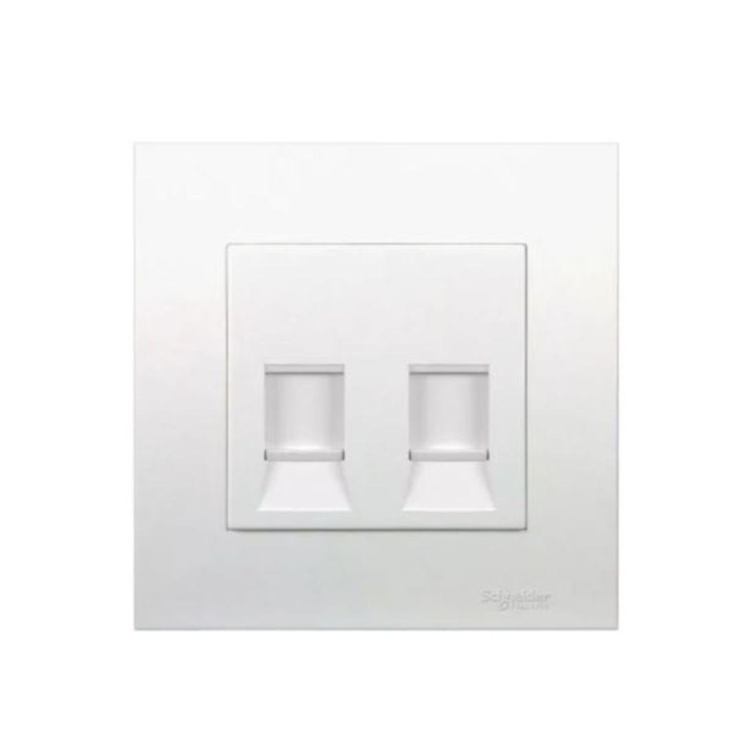 Schneider Electric Vivace Data Outlet with Shutter 2 Gang Cat 6 KB32RJ6 - White
