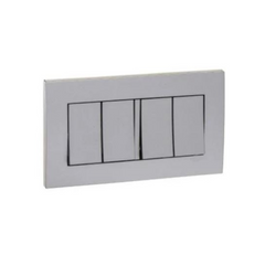 Schneider Electric Vivace 4 Gang 1 Way Switch 16AX 250V KB34_1_AS - Aluminium Silver - Slide 1