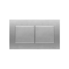 Schneider Electric 2 Gang Blank Plate KBT30_AS - Aluminium Silver - Slide 1