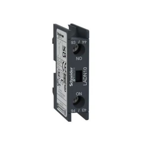 Schneider Electric TeSys D Auxiliary Contact Block 1NO Front Mounting Screw Clamp Terminals LADN10