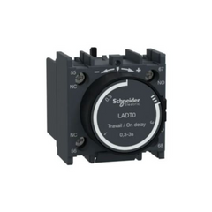 Schneider Electric TeSys D Time Delay Auxiliary Contact Block 1 NO + 1 NC Screw Clamp Terminals LADT0 - Slide 1