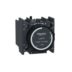 Schneider Electric TeSys D Time Delay Auxiliary Contact Block 1NO + 1NC Screw Clamp Terminals LADT2 - Slide 1