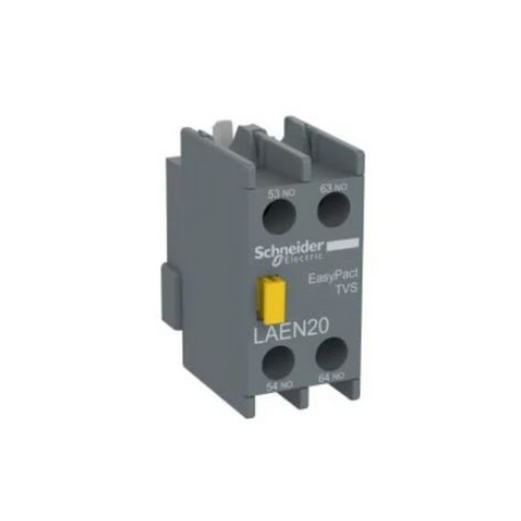 Schneider Electric EasyPact TVS Auxiliary Contact Block 2 NO Screw Clamps Terminals LAEN20