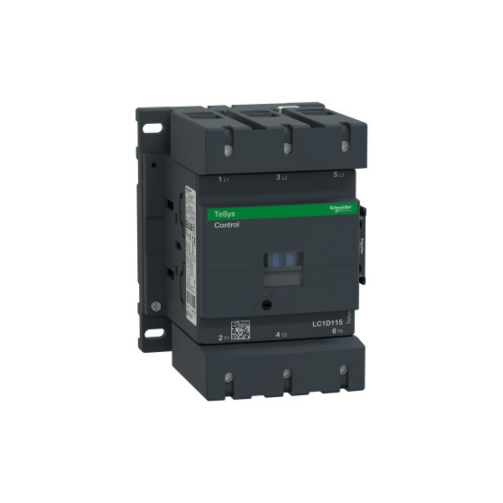 Schneider Electric TeSys D Contactor 3P(3 NO) AC-3 <= 440V 115A 24V AC 50/60Hz Coil LC1D115B7 in Dubai, UAE