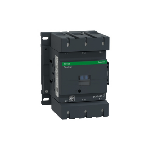 Schneider Electric TeSys D Contactor 3P(3 NO) AC-3 <= 440V 115A 24V AC 50/60Hz Coil LC1D115B7