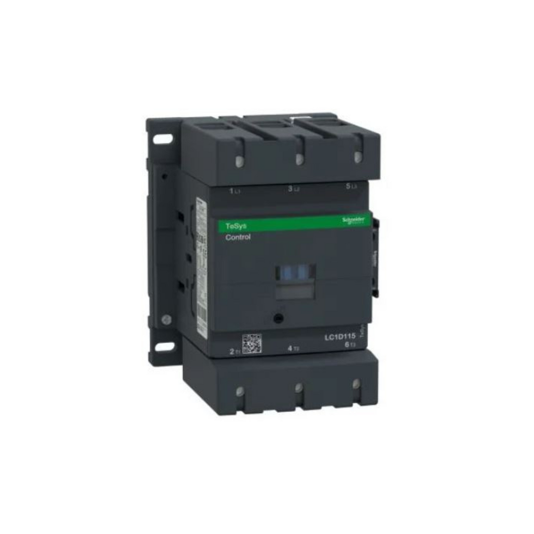 Schneider Electric TeSys D Contactor 3P(3 NO) AC-3 <= 440 V 115A 110V AC 50/60Hz Coil LC1D115F7 in Dubai, UAE