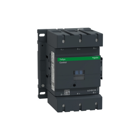 Schneider Electric TeSys D Contactor 3P(3 NO) AC-3 <= 440V 115A 415V AC 50/60Hz Coil LC1D115N7