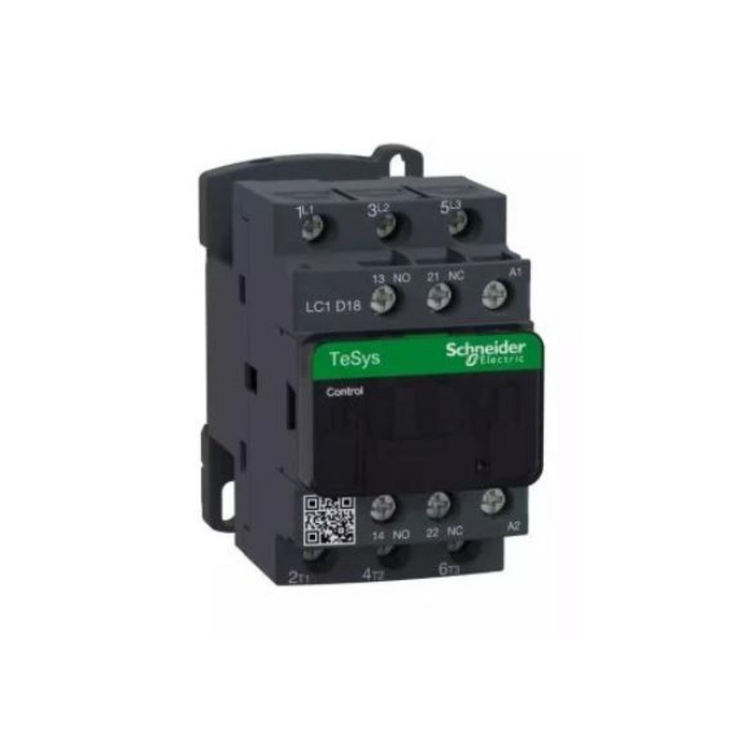 Schneider Electric TeSys D contactor 3P(3 NO) AC-3 <= 440V 18A 24V AC Coil LC1D18B7 in Dubai, UAE