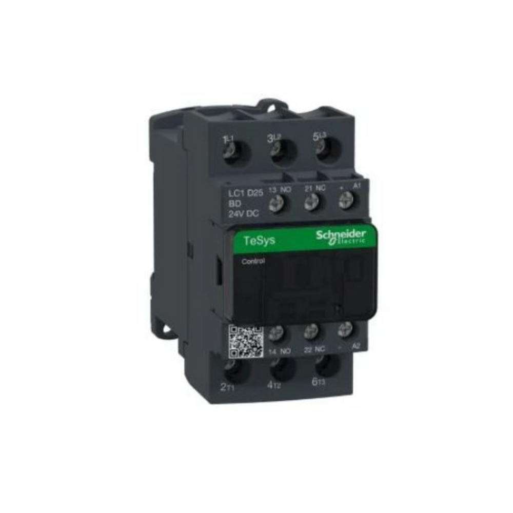 Schneider Electric TeSys D Contactor 3P(3 NO) AC-3 <= 440V 25A 24V DC Coil LC1D25BD in Dubai, UAE