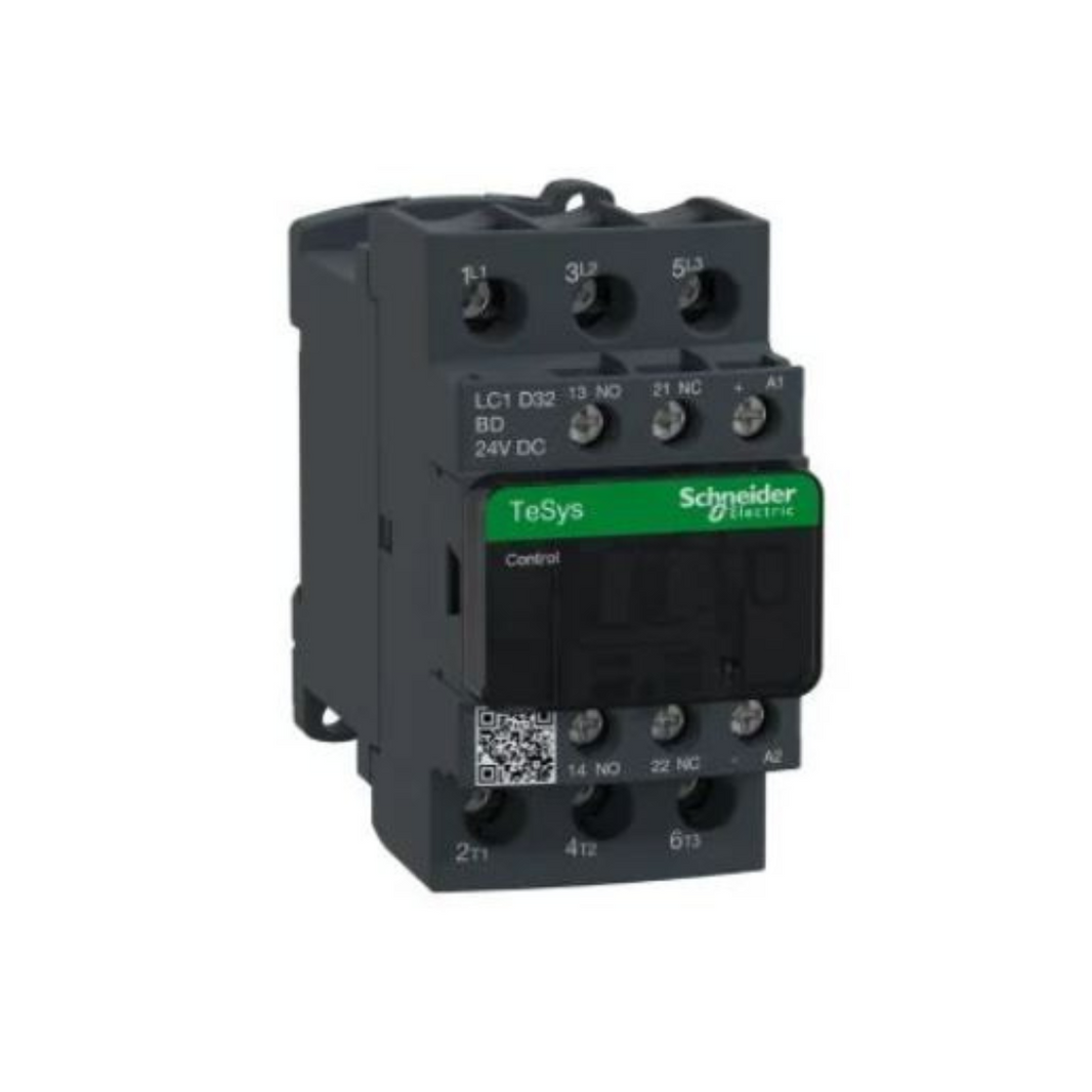 Schneider Electric TeSys D contactor 3P(3 NO) AC-3 <= 440V 32A 24V DC Coil LC1D32BD in Dubai, UAE