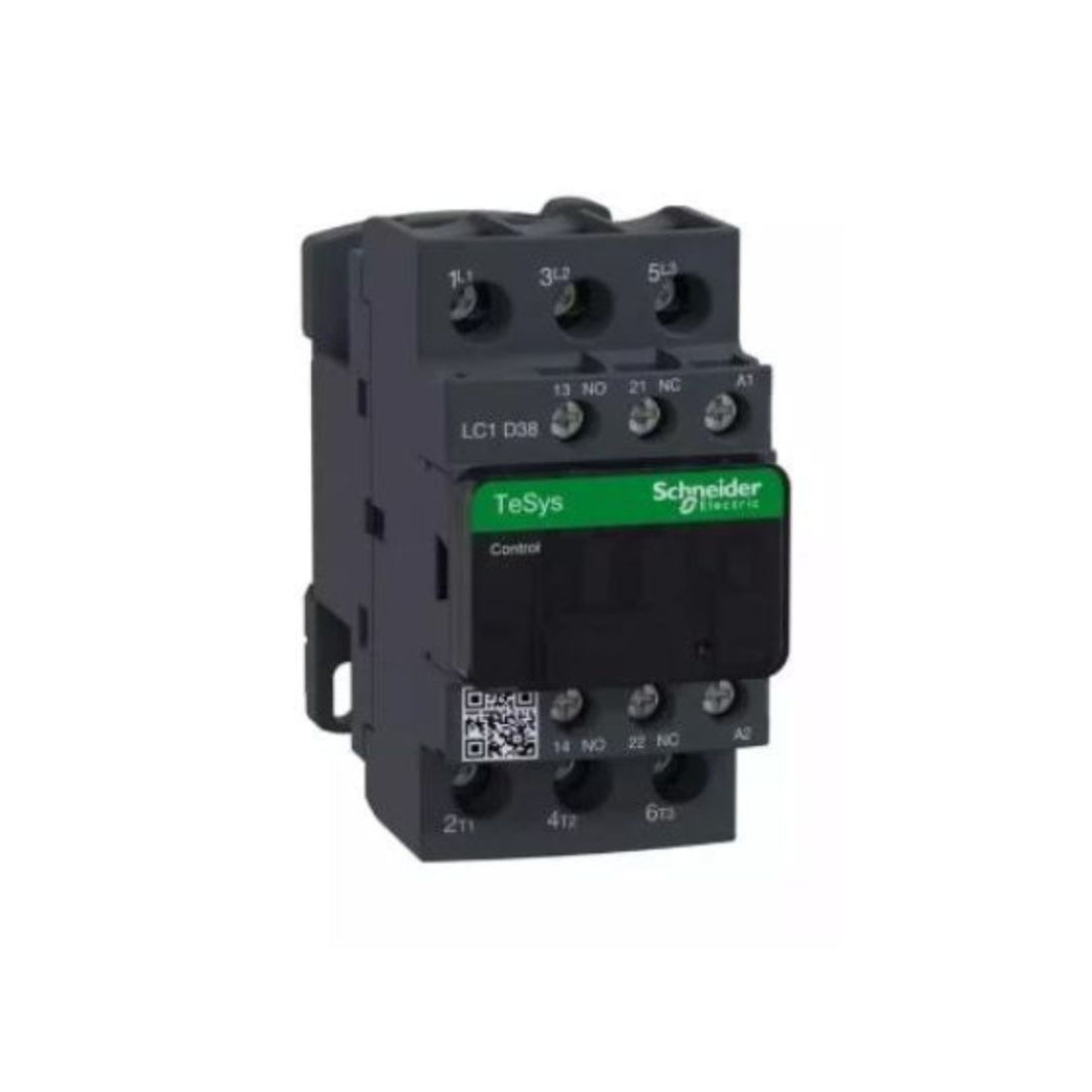 Schneider Electric TeSys D contactor 3P(3 NO) AC-3 <= 440V 38A 24V AC 50/60Hz Coil LC1D38B7 in Dubai, UAE