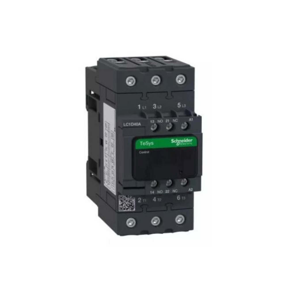 Schneider Electric TeSys D contactor 3P(3 NO) AC-3 <= 440V 40A 24V AC 50/60Hz Coil LC1D40AB7 in Dubai, UAE