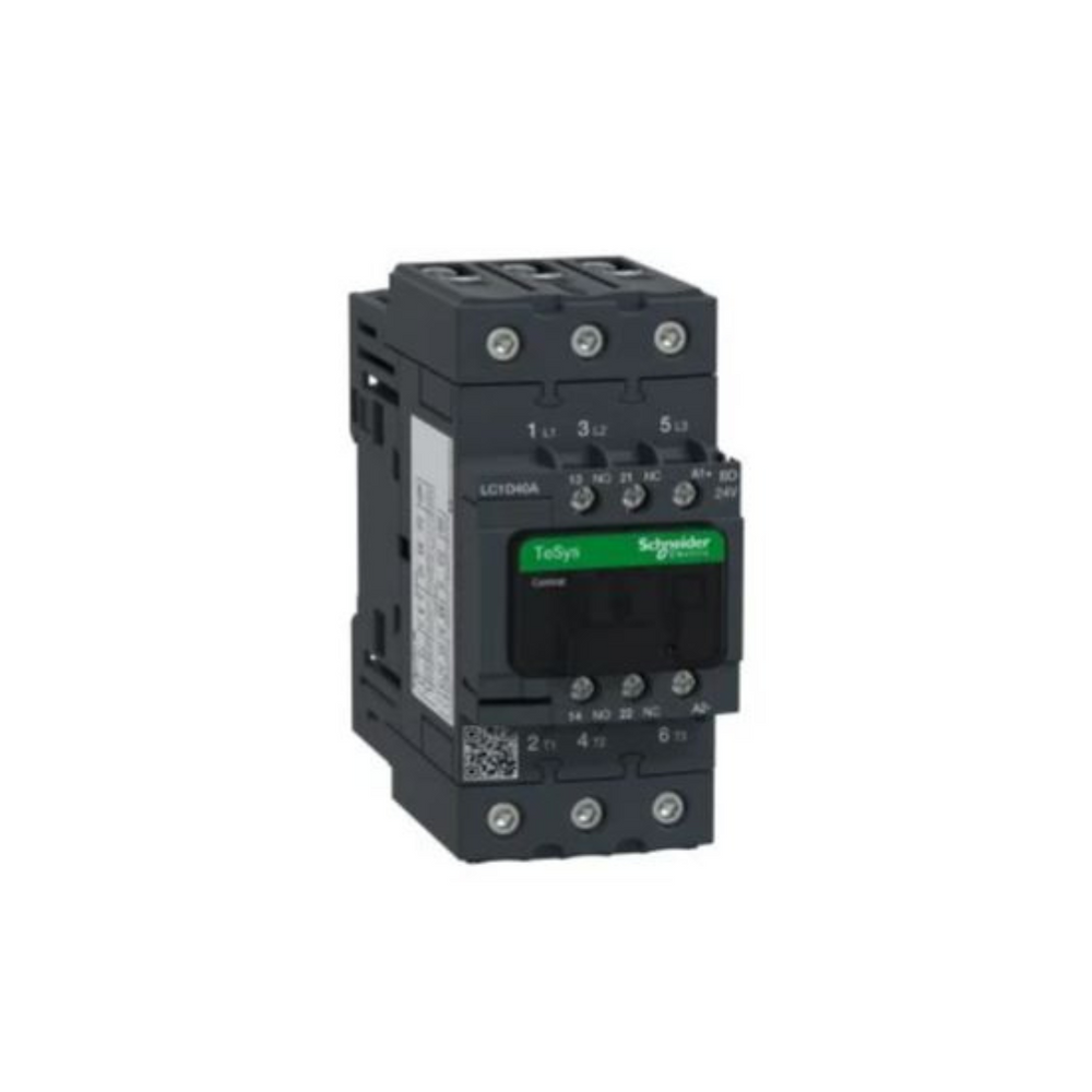 Schneider Electric TeSys D contactor 3P(3 NO) AC-3 <= 440V 40A 24V DC Standard Coil LC1D40ABD in Dubai, UAE