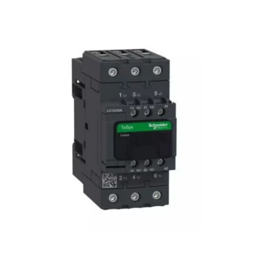 Schneider Electric TeSys D Contactor 3P(3 NO) AC-3 <= 440V 40A 220V AC 50/60 Hz Coil LC1D40AM7 in Dubai, UAE