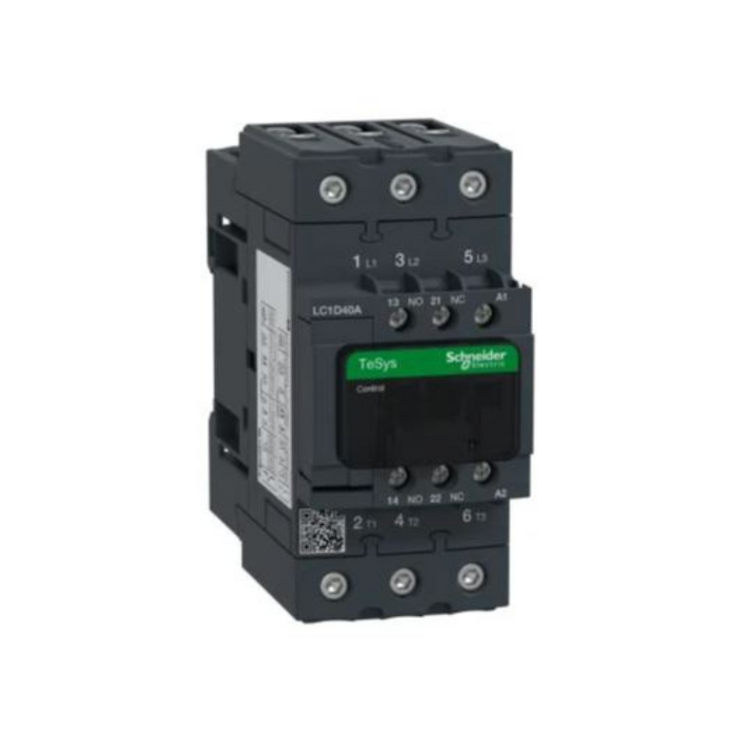 Schneider Electric TeSys D Contactor 3P(3 NO) AC-3 <= 440V 40A 415V AC 50/60Hz Coil LC1D40AN7 in Dubai, UAE