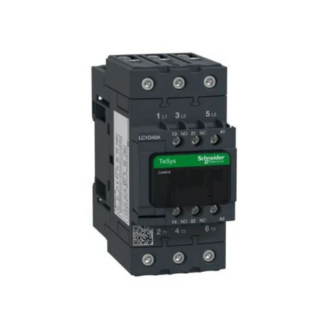 Schneider Electric TeSys D Contactor 3P(3 NO) AC-3 <= 440V 40A 415V AC 50/60Hz Coil LC1D40AN7
