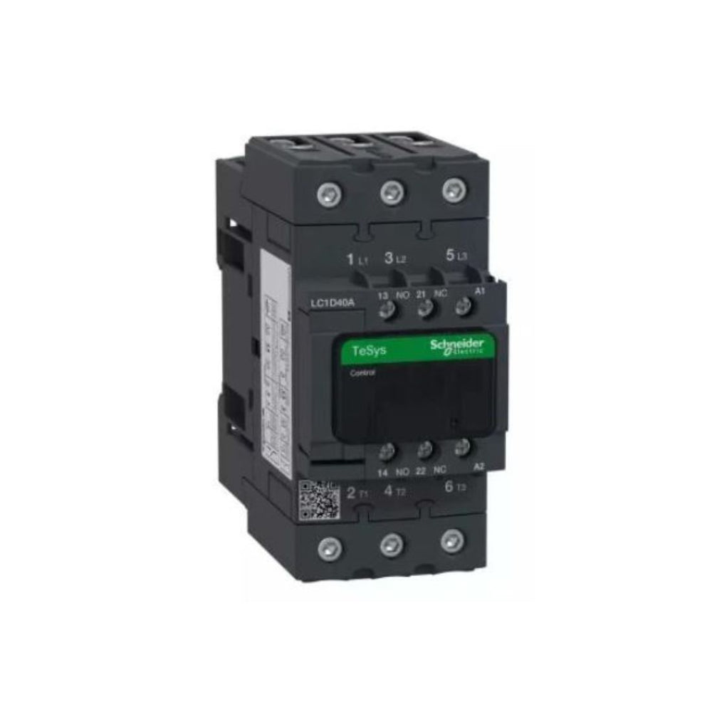 Schneider Electric TeSys D contactor 3P(3 NO) AC-3 <= 440V 40A 240V AC 50/60 Hz coil LC1D40AU7 in Dubai, UAE