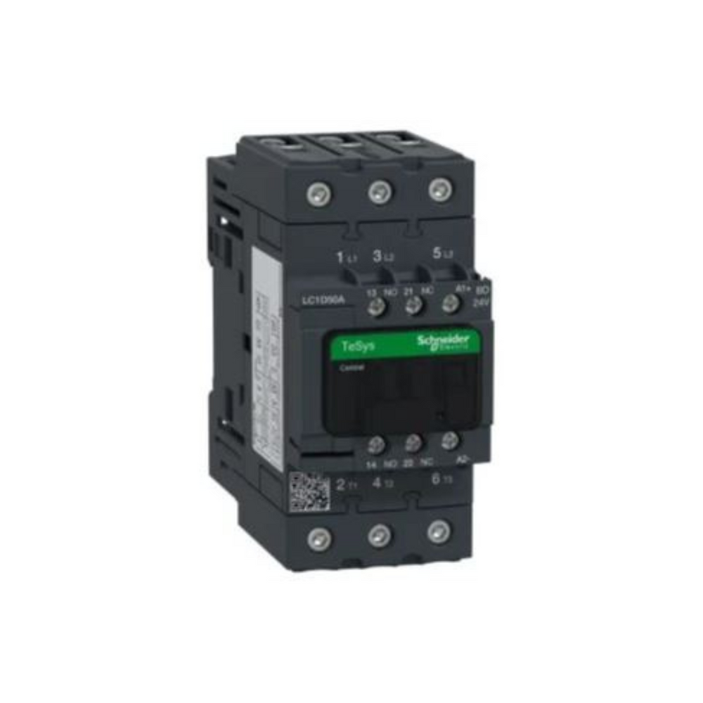 Schneider Electric LC1D50ABD TeSys D Contactor, 3P, AC-3, <= 440V 50A, 24V DC Standard Coil in Dubai, UAE