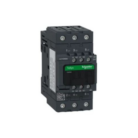 Schneider Electric TeSys D Contactor 3P(3 NO) AC-3 <= 440V 50A 24V DC Standard Coil LC1D50ABD