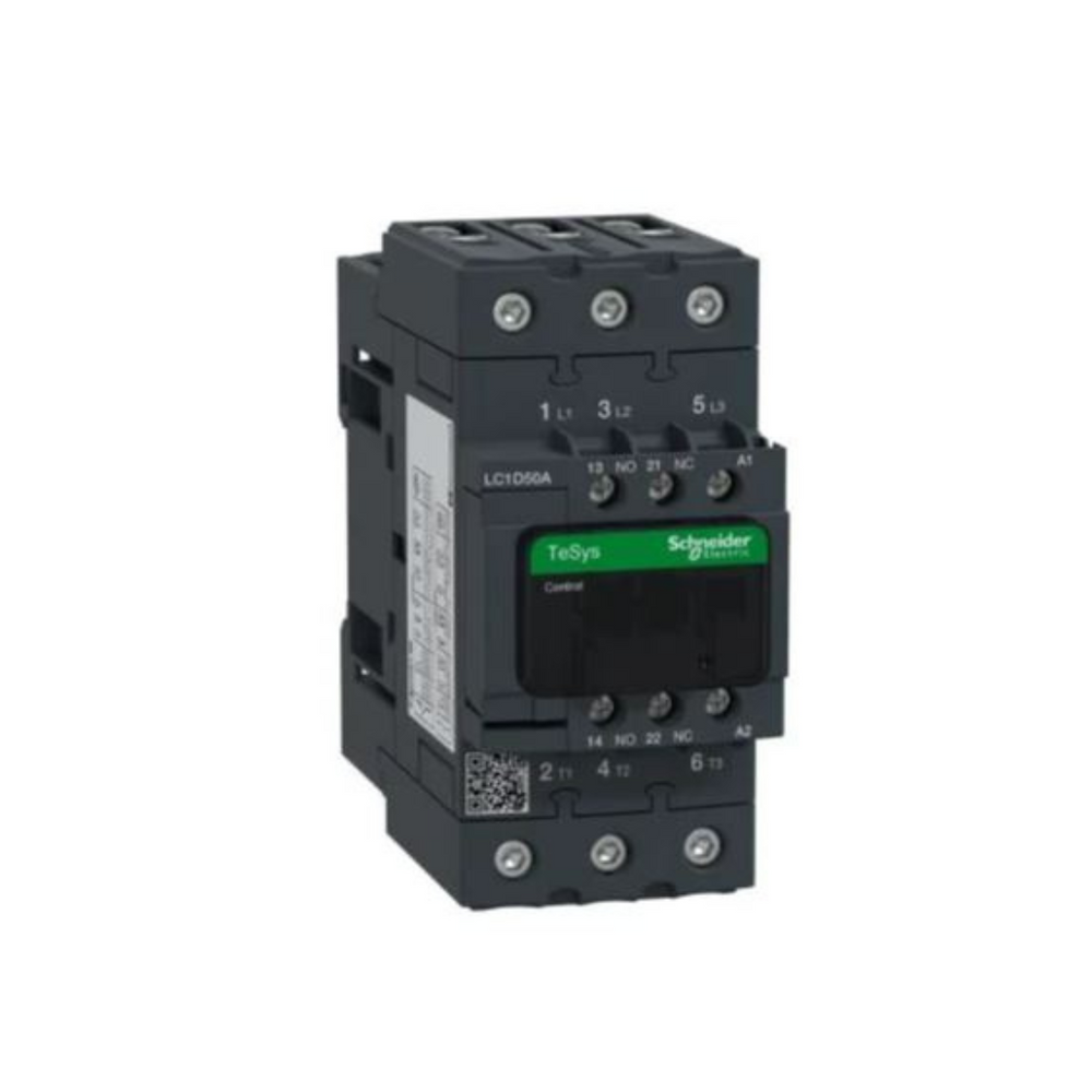 Schneider Electric TeSys D Contactor 3P(3 NO) AC-3 <= 440V 50A 48V AC 50/60Hz Coil LC1D50AE7 in Dubai, UAE